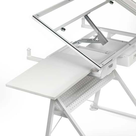 Metal & Glass Artist Table by Artist's Loft®